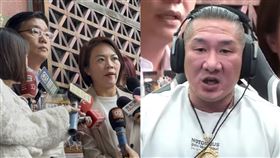 民進黨台北市議員簡舒培、陳賢蔚28日至台北地檢署按鈴申告館長。（圖／記者鍾昀軒攝影）