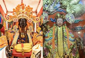 ▲青山靈安尊王與妻山王夫人。（圖／寶島神很大）