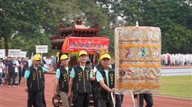 ▲穀豐宮與神農大帝神尊蒞臨校慶。（圖／翻攝自中正大學粉絲專頁）