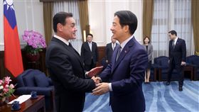 總統賴清德接見巴拉圭外交部長拉米雷斯總統賴清德（右）28日接見巴拉圭共和國外交部長拉米雷斯（左）（Ruben Ramirez Lezcano）。（總統府提供）中央社記者吳書緯傳真 113年11月28日
