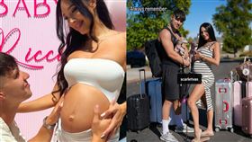 史佳蕾（Scarlet Vas）宣布懷上「繼兄」的孩子。（圖／翻攝自Scarlet Vas IG）