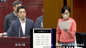 陳慈慧質詢蔣萬安公務員離職潮（圖／翻攝自台北市議會YT）