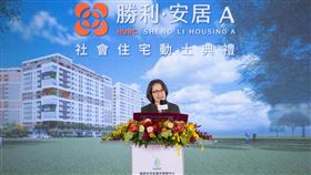 副總統蕭美琴今（30）日出席「高雄市鳳山區勝利安居A社會住宅新建統包工程動土典禮」。（圖／總統府提供)