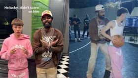 Ray獲得NBA球星Kyrie Irving指導籃球，網友超羨慕。（圖／翻攝IG@rayasianboy_、YouTube@AsianStreamerNews）