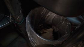 通化夜市外的甜點店將抹布放置於紅豆湯上  北市衛生局提供 