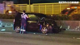 駕駛,曳引車,轎車,高雄,國道一號