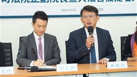 何志偉陪同司法院大法官被提名人拜會民眾黨立院黨團。（圖／民眾黨團提供）