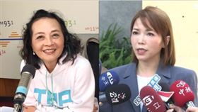 陳智菡（右）最近槓上民眾黨創黨元老朱蕙蓉，兩人隔空互嗆。（圖／翻攝臉書）