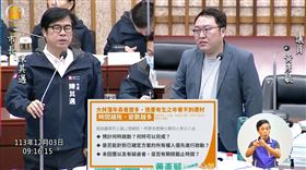 陳其邁備詢時宣布大林蒲遷村案時間點。（圖／翻攝高雄市議會畫面）