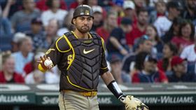 ▲教士捕手東岡凱爾以2年1250萬美金合約轉戰遊騎兵。（圖／美聯社／達志影像）