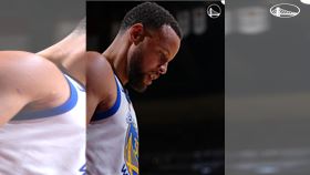 柯瑞（Stephen Curry）此役再度砍下全隊最高的24分，但勇士卻在第4節末段遭逆轉。（圖／翻攝自勇士官方X）