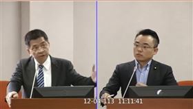 國民黨立委洪孟楷質詢立法院副秘書長張裕榮。（圖／翻攝IVOD）