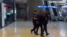  北市梁男在南港車站砍傷前同事遭逮。（圖／翻攝畫面）