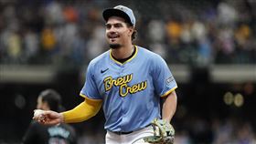 ▲如果沒有簽回索托（Juan Soto），洋基的B計劃是簽下游擊手亞當姆斯（Willy Adames）。（圖／美聯社／達志影像）
