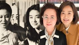 林青霞、瓊瑤（左）。（圖／翻攝自微博）