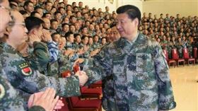 習近平、解放軍（圖／翻攝自中國共產黨新聞網）