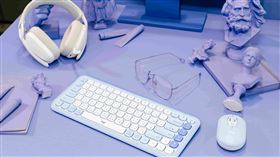 桌面不只黑或白！羅技POP ICON鍵鼠上色你的工作空間。（圖／品牌業者提供）