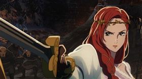 ▲魔戒前傳《魔戒：洛汗人之戰》講述赫拉公主於逆境中突圍的精彩一戰。（圖／華納兄弟提供）