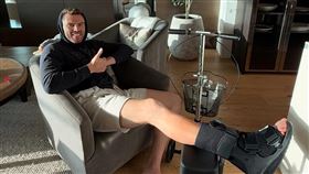 ▲道奇一壘手佛里曼（Freddie Freeman）動刀治療左腳踝。（圖／翻攝自佛里曼IG）