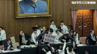 新／國民黨突襲審選罷法！民進黨衝主席台