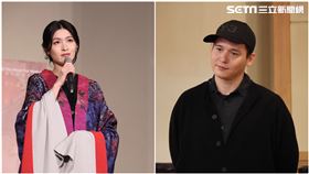 倪安東甜蜜陪伴管罄出席記者會。（圖／記者鄭孟晃攝影）