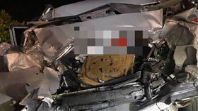 陳梅慧,國道,車禍,計程車（圖／翻攝畫面）