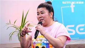 林美秀在《小記者大明星》受訪分享自己出道的甘苦。（圖／記者趙于瑩攝影）