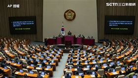 尹錫悅彈劾案，南韓國會進行表決。（圖／AP授權）