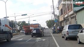 砂石車,肇逃,車禍,機車,命危,台中（圖／翻攝畫面）