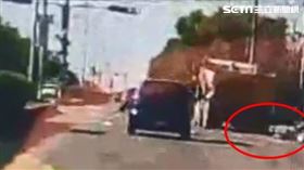 砂石車,肇逃,車禍,機車,死亡,夫妻,台中（圖／翻攝畫面）