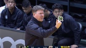 ▲夢想家總教練皮爾曼比賽時「比中指」。（圖／翻攝自TPBL YT）