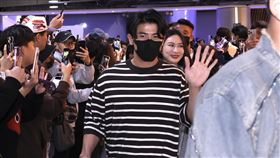 台灣隊陳傑憲與老婆（圖／記者鄭孟晃攝影）