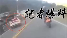 累了？南投男疑「邊睡邊開車」逆向撞圍牆