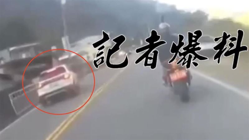 累了？南投男疑「邊睡邊開車」逆向撞圍牆