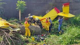 輕航機,屏東,口社溪,迫降