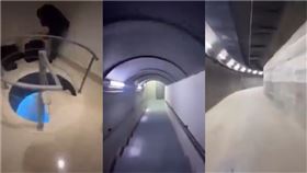敘利亞阿塞德垮台！昔豪宅「逃亡密道」曝光　卡車也能通過　圖／翻攝自Ｘ