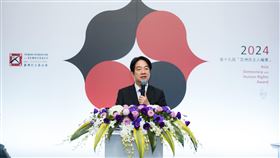 賴清德總統今（10）日出席「第19屆亞洲民主人權獎頒獎典禮」。（圖／總統府提供)