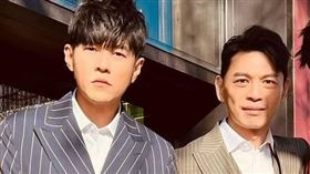 周杰倫發文感謝快樂小夥伴，左起Darren、周杰倫、阿Ken、柯有倫。（圖／翻攝自周杰倫IG)