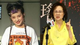 趙薇現身瓊瑤告別式，花圈僅寫「流芳千古」。（圖／翻攝自微播）