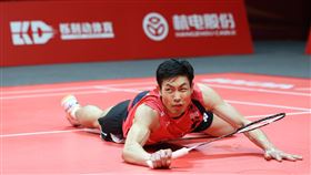 台灣羽球一哥周天成，年終賽小組賽首戰不敵李梓嘉。（圖／羽球協會提供）