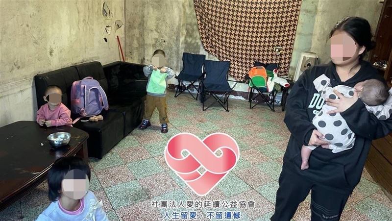 單親窮困媽顧4孩　再遭婆婆上門家暴