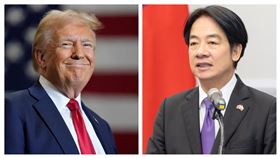 賴清德、川普(組合圖)