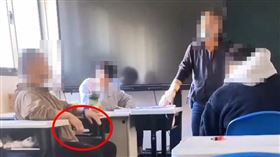 亮刀哥,課堂,亮刀,台中（圖／翻攝社會事新聞影音）