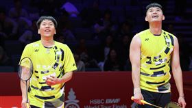 台灣黃金男雙「麟洋配」李洋／王齊麟。（資料圖／羽球協會提供）