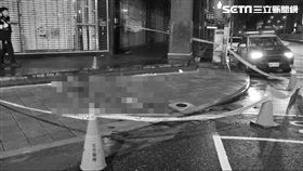 洪男跌倒頭撞階梯、血流滿地。（圖／翻攝畫面）