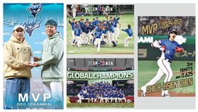 ▲12強國手曾頌恩在封王瞬間海報上沒看到自己，大呼太扯了。（圖／翻攝自中華職棒臉書）