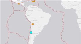 智利6.4地震（圖／翻攝自USGS）
