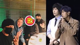 周杰倫（左起）邀林書豪、阿信、阿KEN一同聚餐，所有人看照片皆喊認不出阿信。（圖／翻攝自周杰倫 IG）