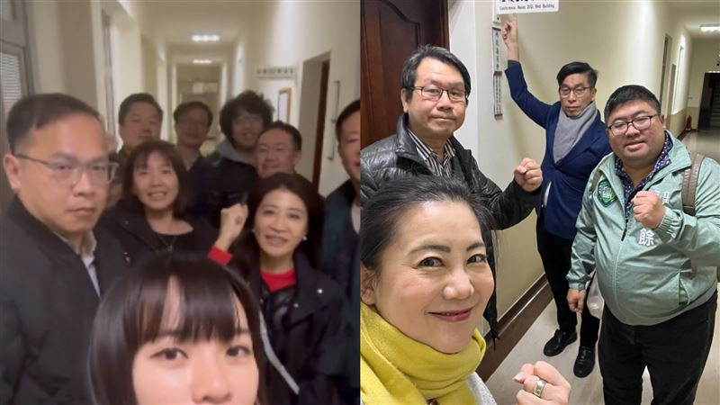 反對藍營惡修選罷法　黃捷等綠委夜守立院