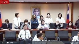立法院內政委員會在國民黨主導下強行通過選法修正案。（圖／翻攝立法院IVOD）